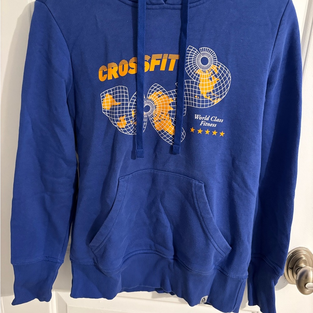 Reebok CrossFit Blue and Yellow Women's Sweater
